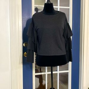 Zara Sweater Ruffle Sleeve - Size Medium